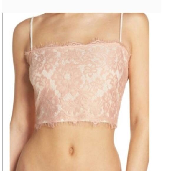 Intimately free people lace crop cami tank adjustable straps XS/S - Picture 1 of 8